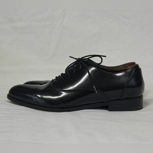 Lanvin Black Patent Leather Lace Up Derby Womens 37